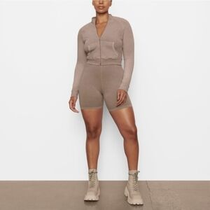 Skims Outdoor Track Jacket In Desert